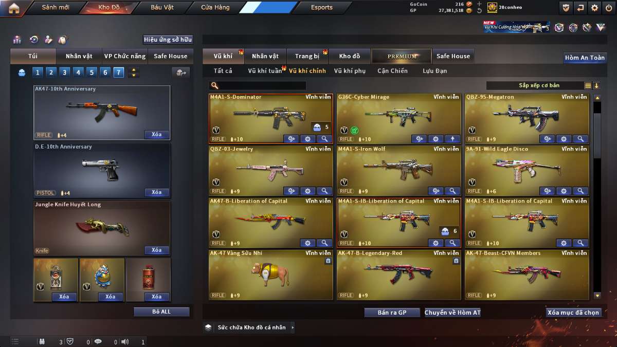 shop acc cf uy tin gia re